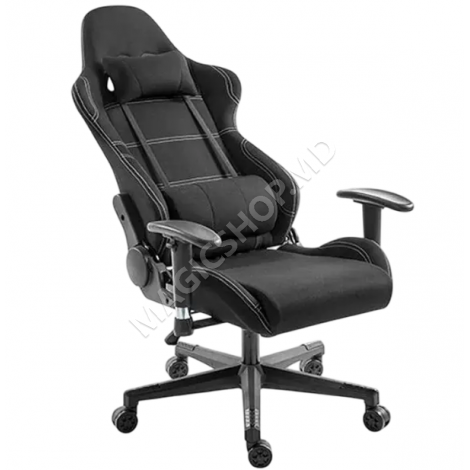 Scaun Gaming Lumi CH06-14, Textil, Negru
